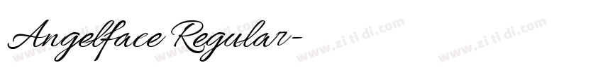 Angelface Regular字体转换
